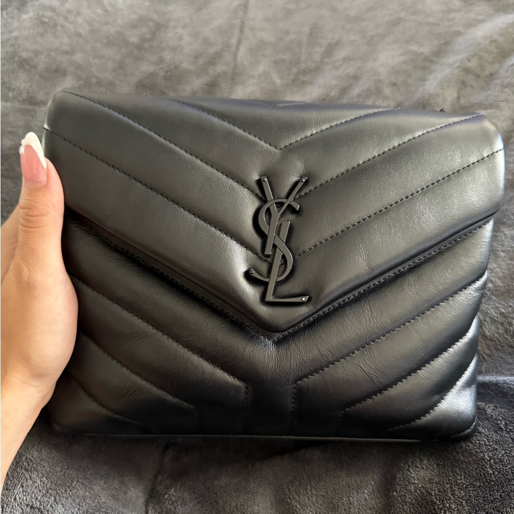 Yves Saint Laurent Black Quilted Bag